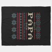 Best Papa Ever Fleece Deken (Voorkant (Horizontaal))