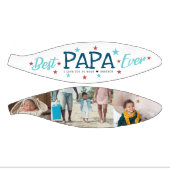 Best Papa Ever | Hand Lettered Photo Collage Basketbal (Panelen)