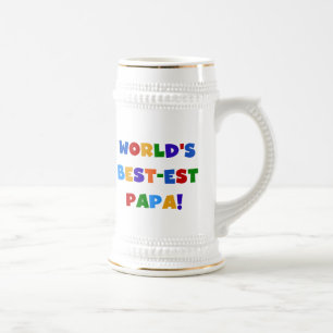 Best Papa-overhemden en -cadeaus van Bright kleure Bierpul