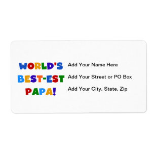 Best Papa-overhemden en -cadeaus van Bright kleure Etiket