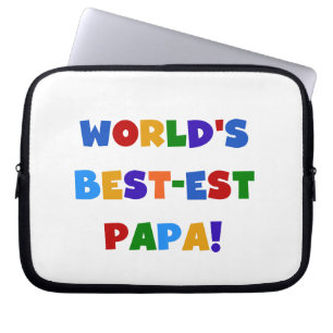Best Papa-overhemden en -cadeaus van Bright kleure Laptop Sleeve