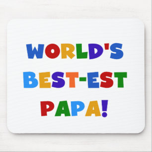 Best Papa-overhemden en -cadeaus van Bright kleure Muismat