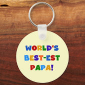 Best Papa-overhemden en -cadeaus van Bright kleure Sleutelhanger (Voorkant)