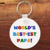 Best Papa-overhemden en -cadeaus van Bright kleure Sleutelhanger (Voorkant)