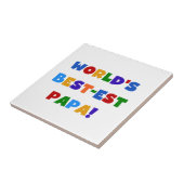 Best Papa-overhemden en -cadeaus van Bright kleure Tegeltje (Zijkant)