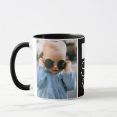 Best Papa Two Photo Back White Mug (Gauche)