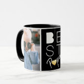 Best Papa Two Photo Back White Mug (Devant gauche)