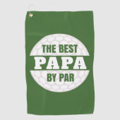 Best Papa van Par Golfers Funny Pun Golfhanddoek (Voorkant)