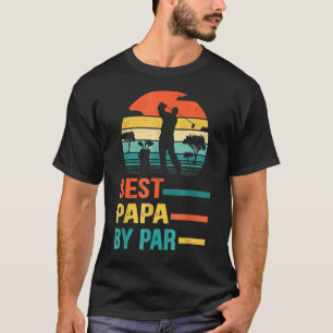 Best Papa van Par Vaderdag Golf geeft opa T-shirt