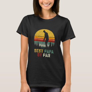 Best Papa van Par Vaderdag Golf Gift Grandpa T-shirt