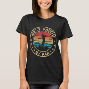 Best Papou door Par Vaderdag Golf Golfing T-shirt
