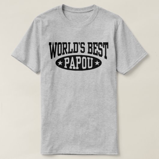 Best Papou van de wereld T-shirt (Design voorkant)