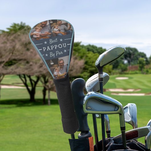 Best Pappou op Par | 3 Foto Golfheadcover