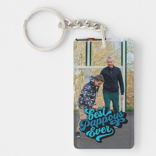 Best Pappous Ever | Foto opa Sleutelhanger (Voorkant)