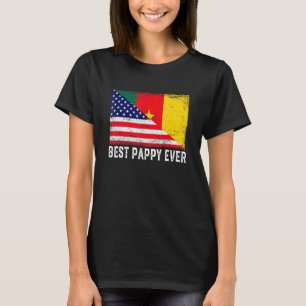 Best Pappy Ever American Cameroon Flag T-shirt