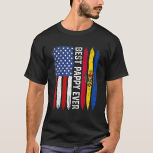Best Pappy Ever Vaderdag Moldavië - Vlag T-shirt