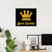 Best Paps Crown Poster (Thuiskantoor)