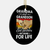 Best Partners in de criminaliteit, opa en opa, voo Keramisch Ornament (Rechts)
