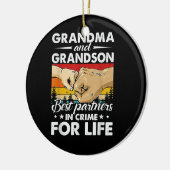 Best Partners in de criminaliteit, opa en opa, voo Keramisch Ornament (Links)