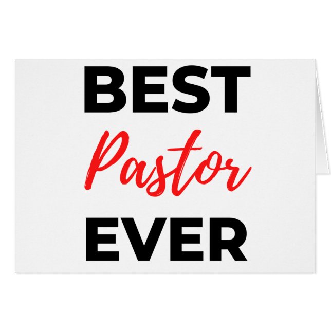 Best Pastor Ever bl (Voorkant Horizontaal)