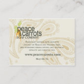 Best Peace et carte de visite de Carrots Soap (Dos)