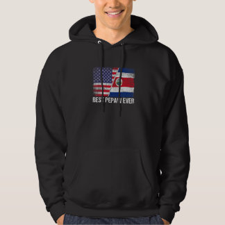 Best Pepaw ooit Amerikaanse Costa Rica Vlag Vader Hoodie