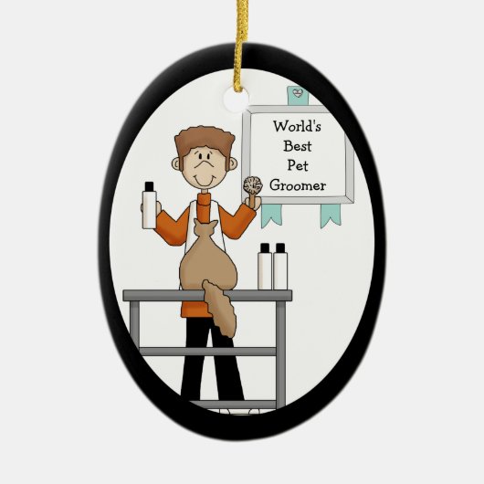 Best Pet Groomer Ornament (Voorkant)