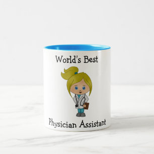 Best Physician Assistant Blonde ter wereld Tweekleurige Koffiemok