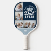 Best Pickleball Pap ooit Persoonlijk 4 Foto Grid Pickleball Paddle (Voorkant)