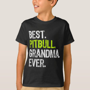 Best Pitbull Grandma Ever Hondenliefhebber T-shirt