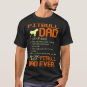 Best Pitbull Pap Ever Fathers Vaderdag Gift T-shirt (Voorkant)