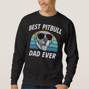 Best Pitbull Pap Funny Pit Bull Retro Vader Trui