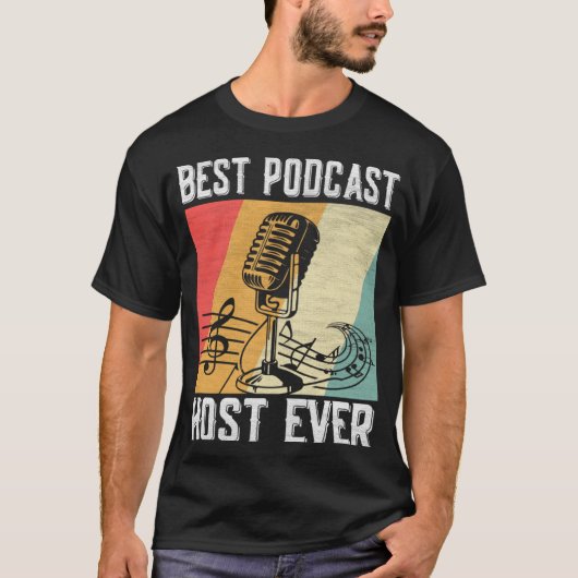 Best Podcast Host Ever  Podcaster Podcasting Inter T-shirt (Voorkant)