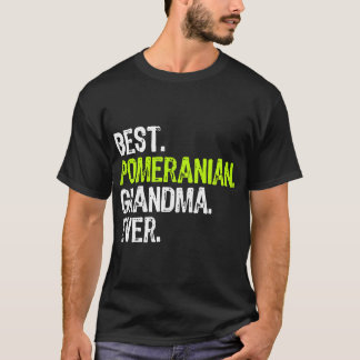 Best Pomeranian Grandma Ever Hondenliefhebber T-shirt