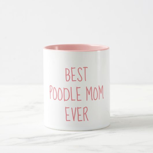 Best Poodle Mam ooit Funny Poodle Eigenaar Mok (Midden)