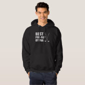 Best Pop Pop By Par Grandpa Golfer Pun Hoodie (Voorkant volledig)