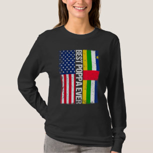 Best Poppa Ever American Central African Republic T-shirt