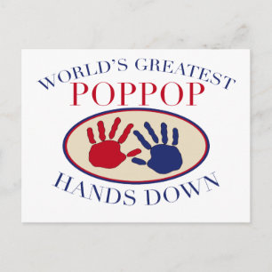 Best PopPop Hands Down Briefkaart