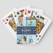 Best Poppy Ever | Grootvader Kinder fotocollage Pokerkaarten (Achterkant)