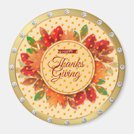 Best Popular Happy Thanksgiving Gift magnet Magneet (Voorkant)