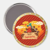 Best Popular Happy Thanksgiving Gift magnet Magneet (Voorkant / Achterkant)