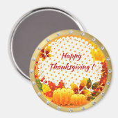 Best Popular Happy Thanksgiving Gift magnet Magneet (Voorkant / Achterkant)