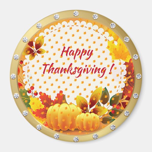 Best Popular Happy Thanksgiving Gift magnet Magneet (Voorkant)