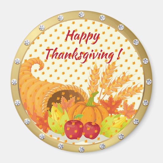 Best Popular Happy Thanksgiving Gift magnet Magneet (Voorkant)