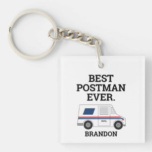 Best Postman Ever Personal Mailman Truck Sleutelhanger