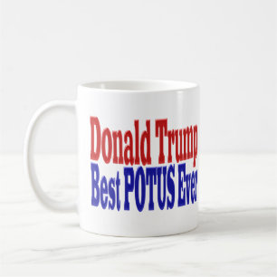 Best POTUS Ever Donald Trump red blue Koffiemok