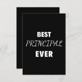 Best Principal Ever Bedankkaart (Voorkant / Achterkant)