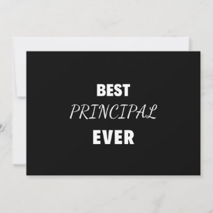 Best Principal Ever Feestdagenkaart