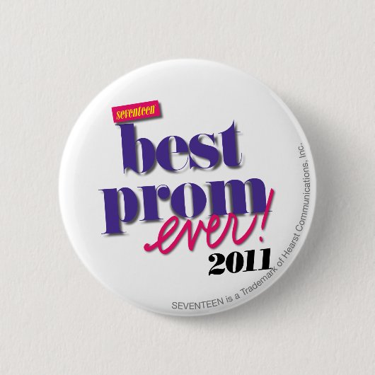 Best Prom Ever - Paars Ronde Button 5,7 Cm (Voorkant)