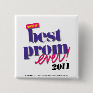 Best Prom Ever - Paars Vierkante Button 5,1 Cm